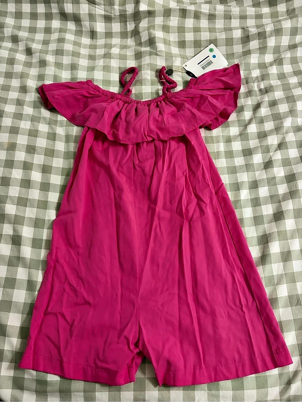 Vicolo Pink Ruffle Mini Dress NWT